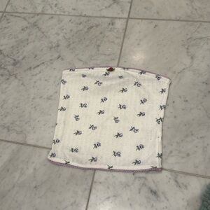 Multi-color flower tube top